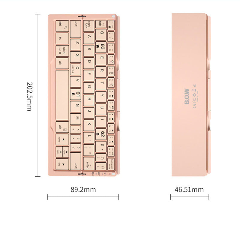 Wireless Mini Folding Bluetooth Keyboard