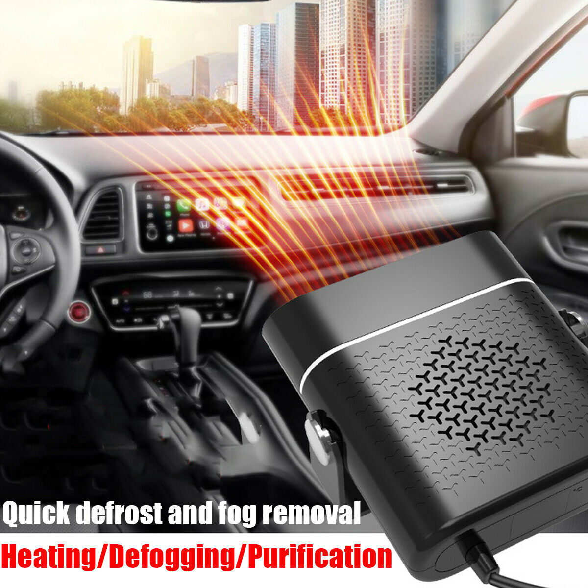 3 In 1 Car Heater/Defogger/ Defroster ABS
