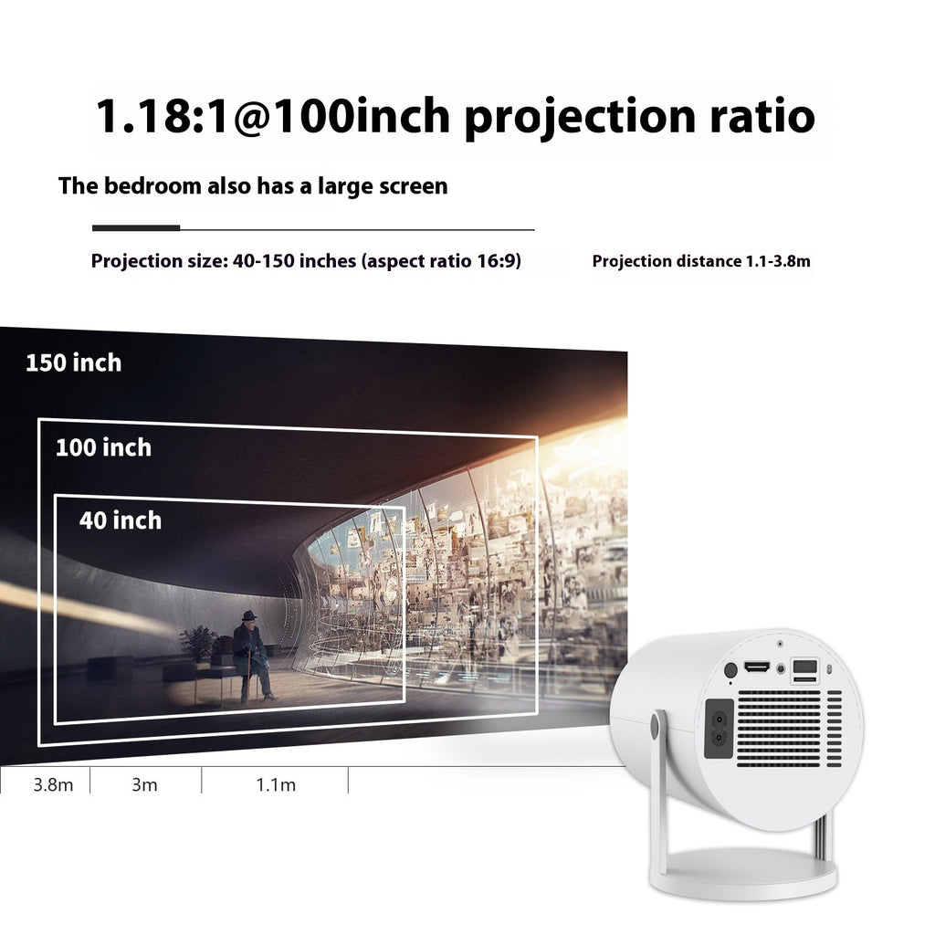Video Projector For Home 180 Degree Projection
