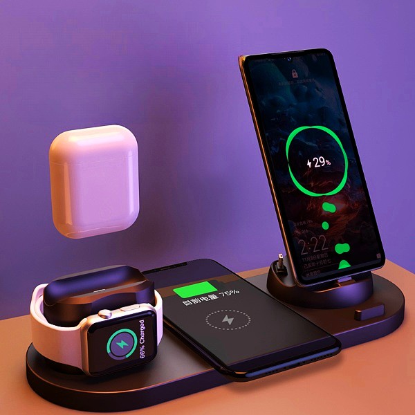 6 In 1 Fast Charging Dock Station for IPhone